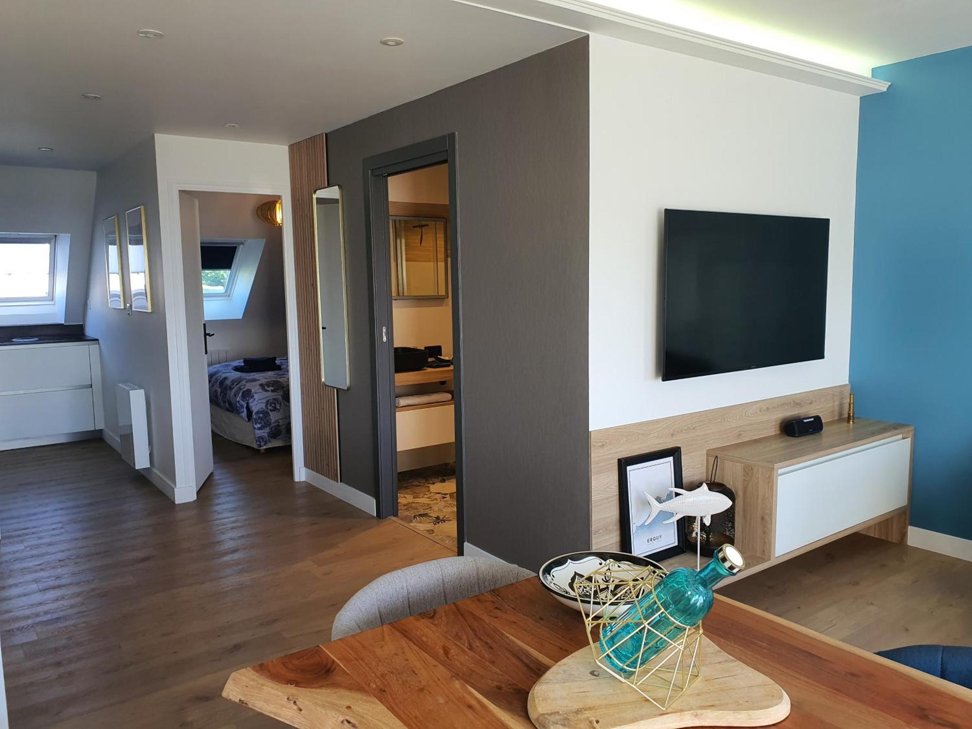 Appartement Bretagne Vue Mer Exceptionnelle Sur Les Hauts D'Erquy Au Calme ! Et Au Pied Du Gr34 Kültér fotó