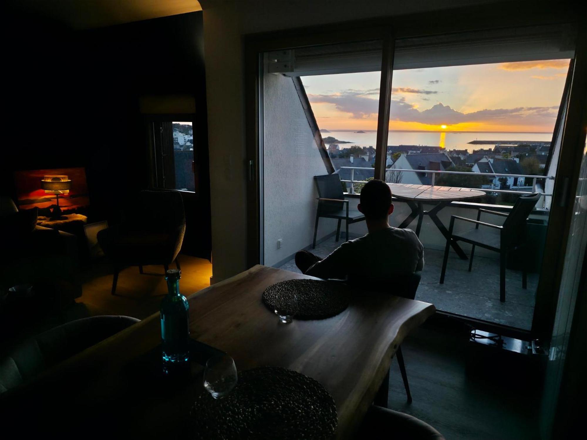 Appartement Bretagne Vue Mer Exceptionnelle Sur Les Hauts D'Erquy Au Calme ! Et Au Pied Du Gr34 Kültér fotó